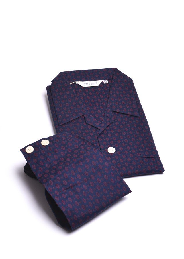 DEREK ROSE Pajamas patterned necktie NELSON
