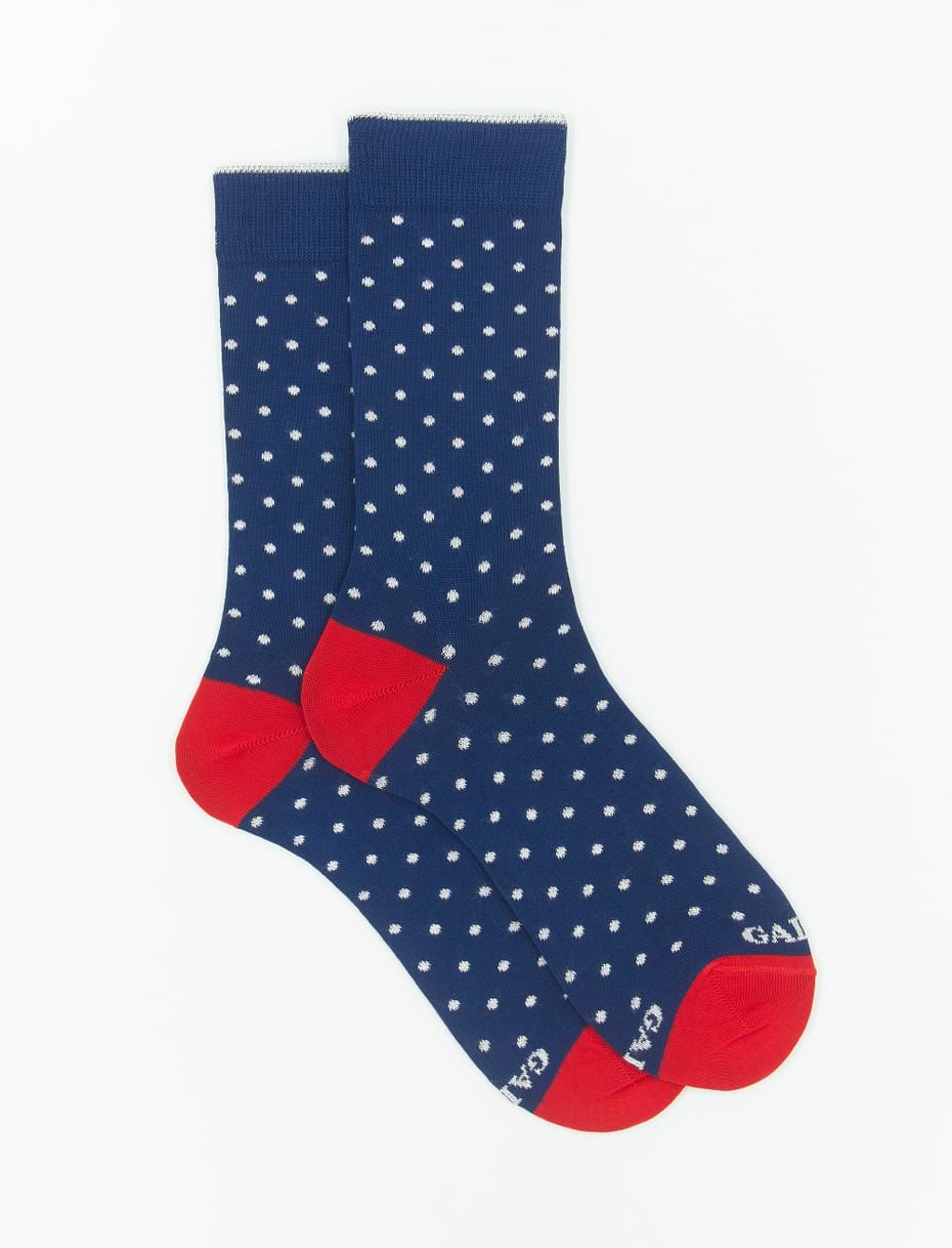 Gallo Men's short socks with polka dots