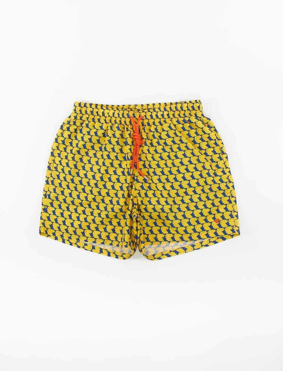 Gallo Men's swimming shorts with chicken motif