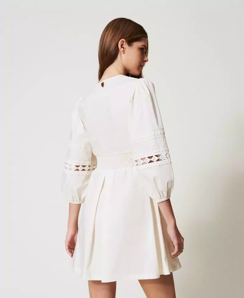 Abito corto in popeline Twin Set