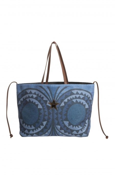 Borsa Tote Intreccio Africano Double Face