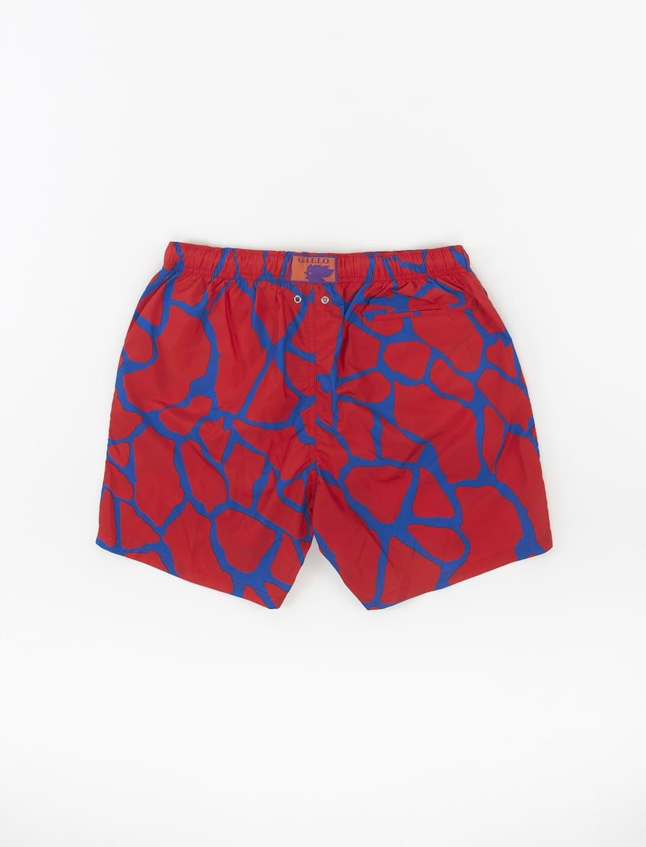 Boxer uomo stampa giraffa rosso blu Gallo