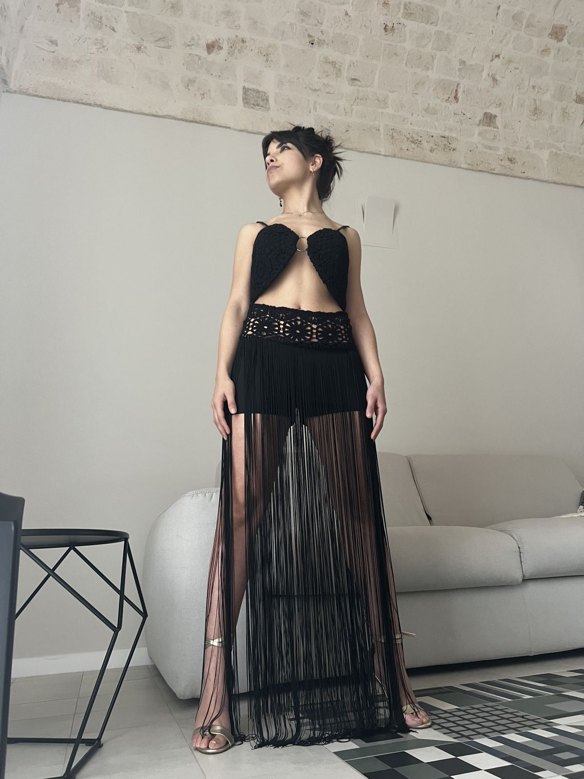Completo in macramè TASSOS MITROPOULOS