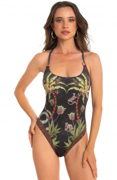 Costume da Bagno Intero Anelle Safari PIN UP STARS