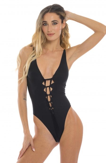 Intero Cut-Out Laser nero  PIN UP STARS