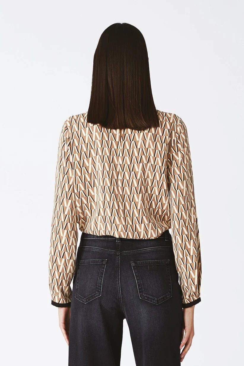 Blusa con stampa NENETTE
