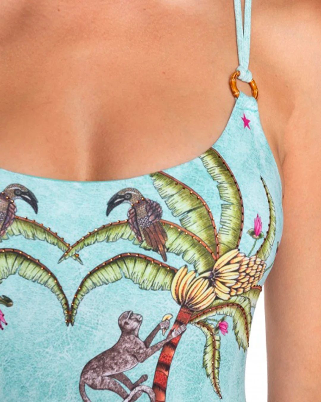 Costume da Bagno Intero Anelle Safari PIN UP STARS