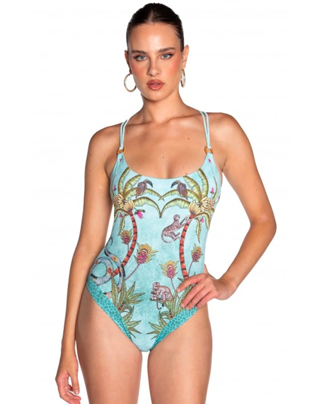 Costume da Bagno Intero Anelle Safari PIN UP STARS