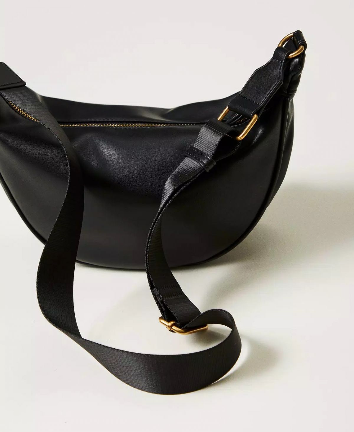 Borsa hobo con logo TWINSET