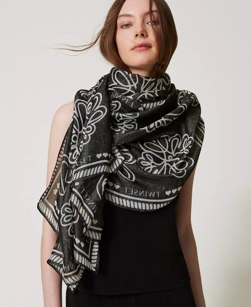 Sciarpa con lurex Twin Set