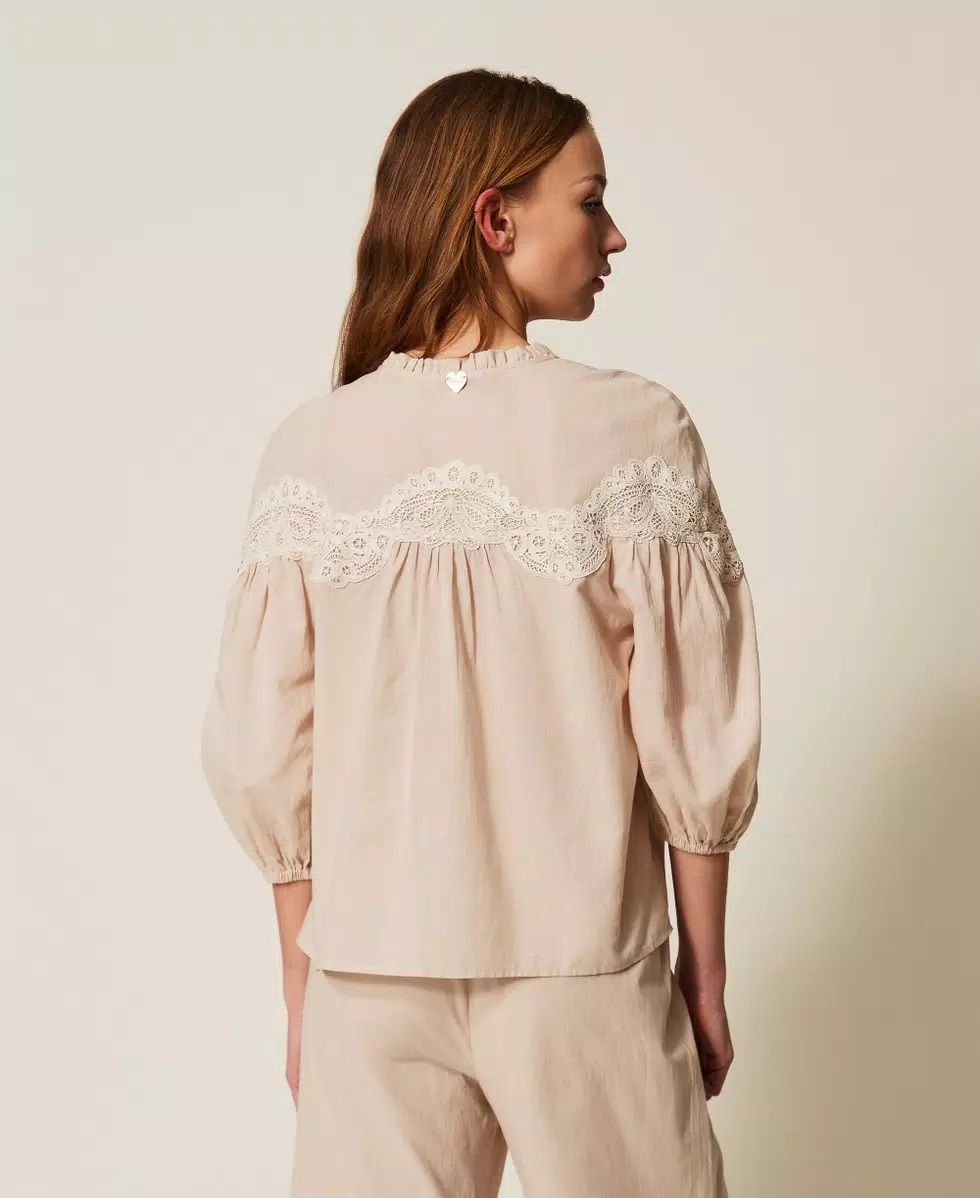 Blusa macram&egrave; TWINSET 