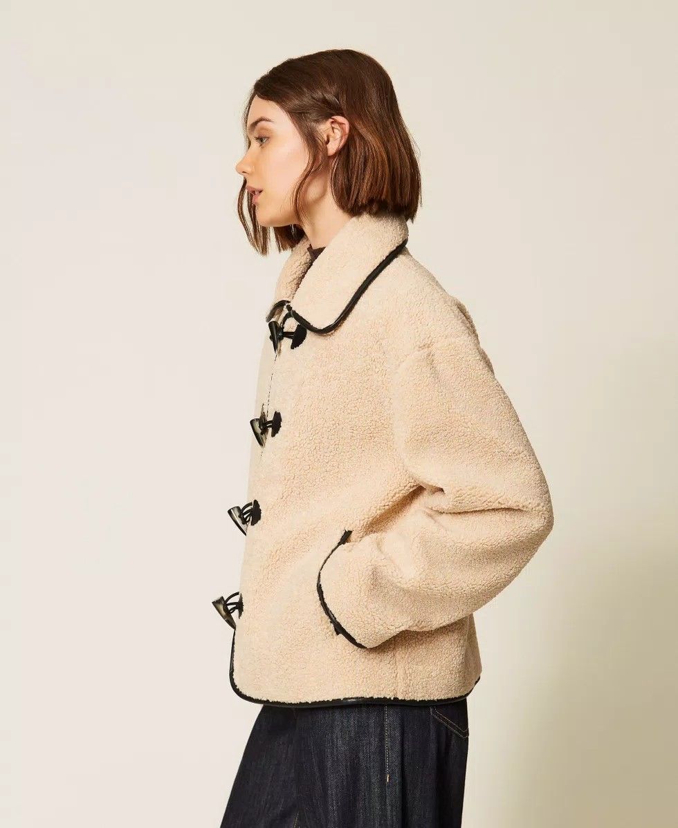 Caban in faux fur TWINSET