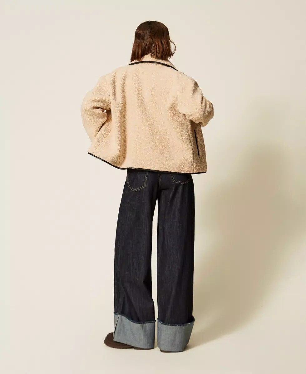 Caban in faux fur TWINSET