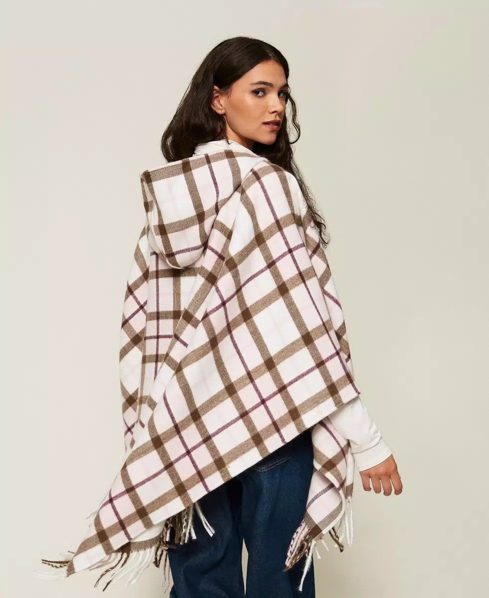 Poncho check TWINSET