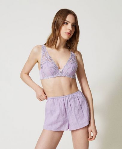 Sottoveste in raso con pizzo smerlato TWINSET