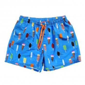 Costume slip uomo blue righe Gallo