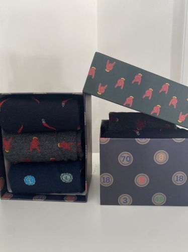 Tripack calze rombi pois righe DANDY 