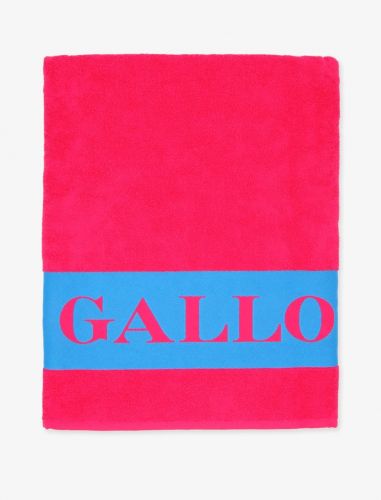 Gallo cobalt blue pouch with two-tone chicken motif