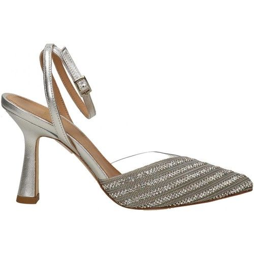 CHANTAL Braided Bronze Silver Heeled Shoes