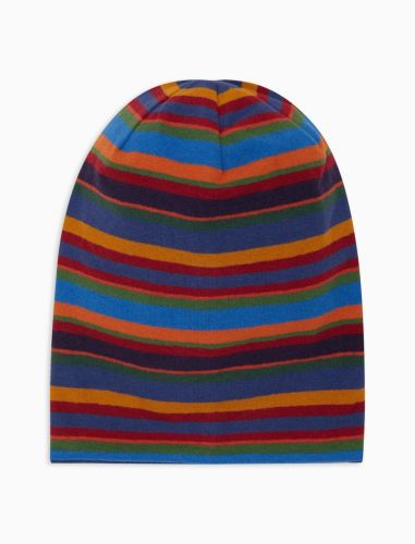 Berretto reversibile unisex righe multicolor GALLO
